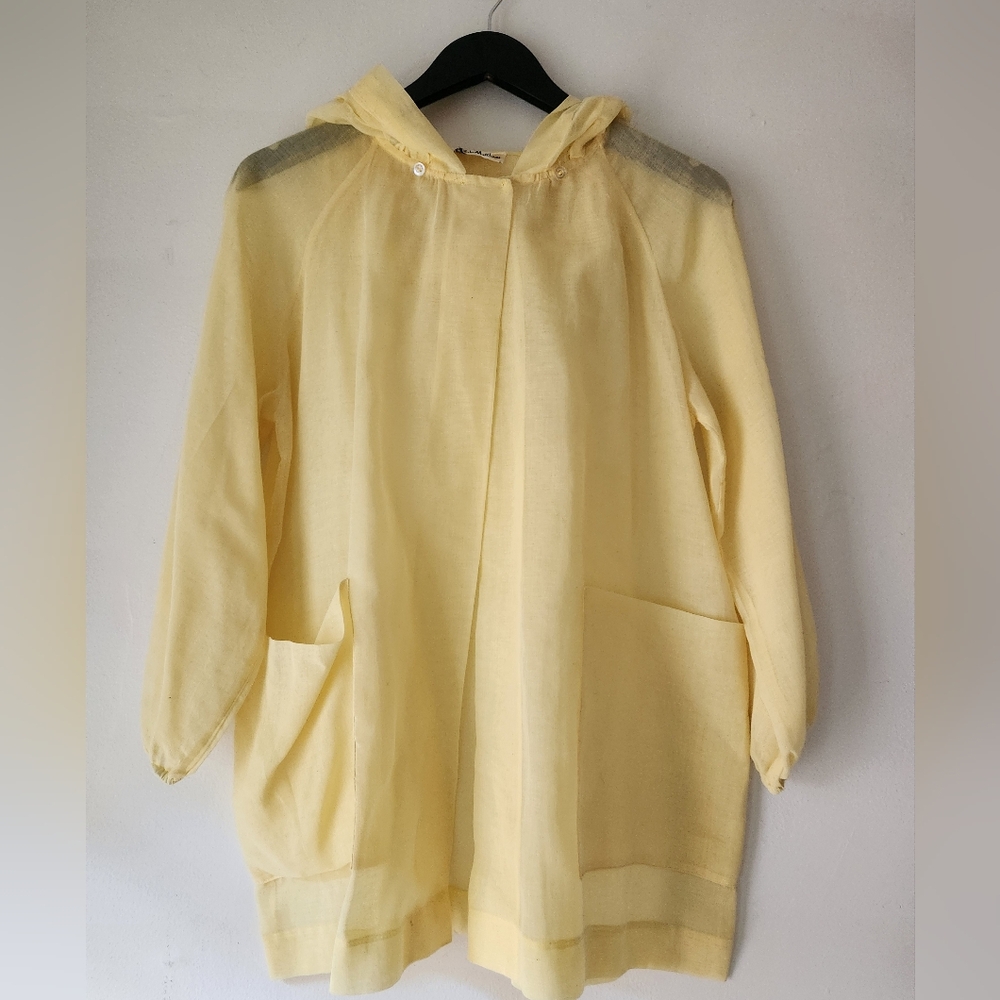Vintage Yellow Hooded Blouse